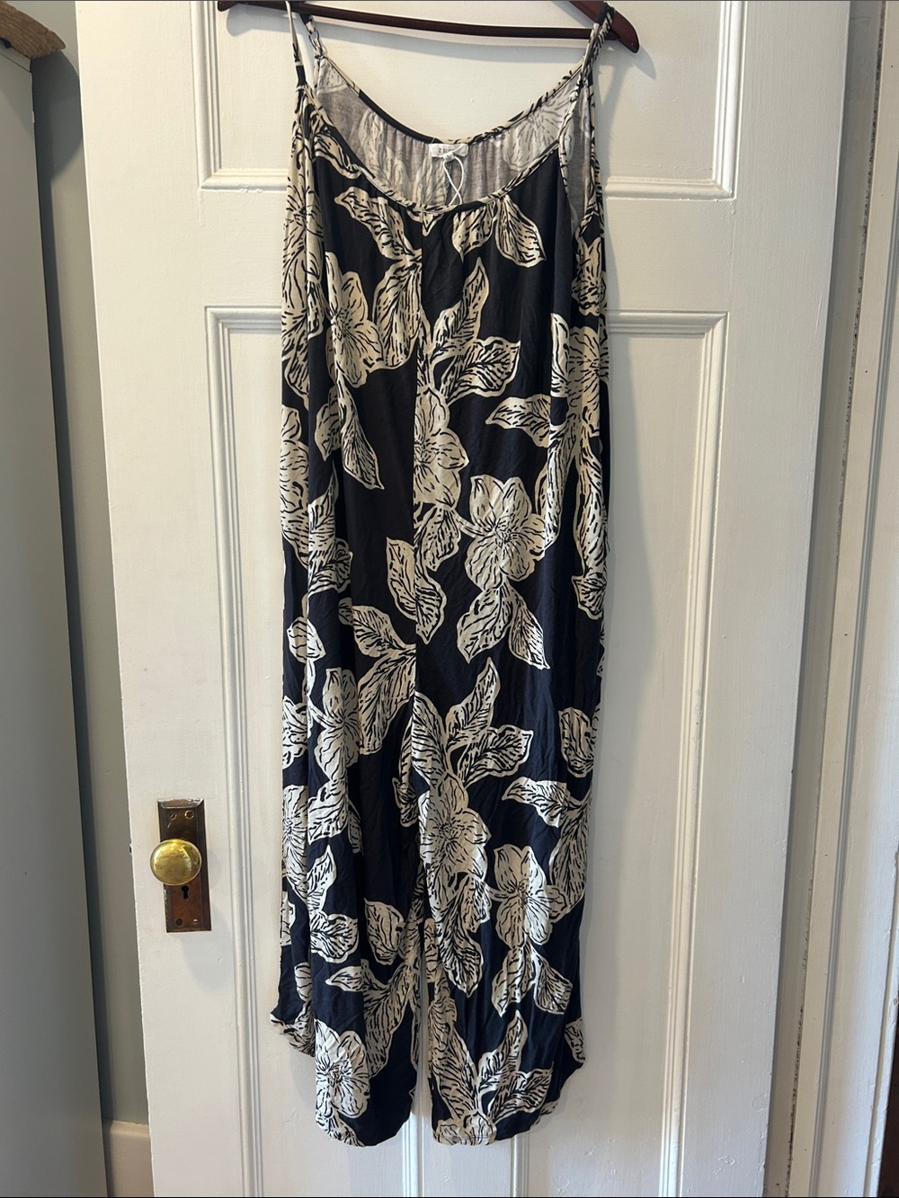 Z Supply Flared Asha Floral Jumpsuit size large